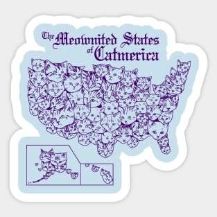 The Meownited States of Catmerica Sticker